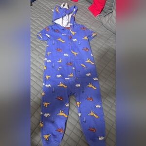 Blue Dinosaur Print Kids One Piece